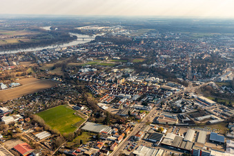 Speyer dans le département Rhénanie-Palatinat, Allemagne vue du ciel