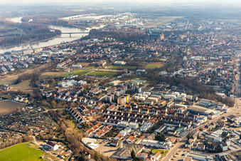 Enregistrement par drone de Speyer dans le département Rhénanie-Palatinat, Allemagne