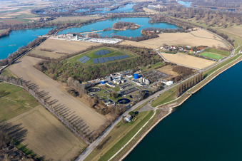Vue aérienne de Gestion des déchets à Sonnenberg à le quartier Ludwigshof in Speyer dans le département Rhénanie-Palatinat, Allemagne