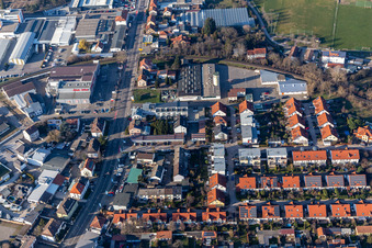 Vue aérienne de Wormser Landstr à Speyer dans le département Rhénanie-Palatinat, Allemagne