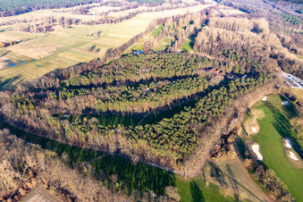 Photographie aérienne de Club de golf du Palatinat à le quartier Geinsheim in Neustadt an der Weinstraße dans le département Rhénanie-Palatinat, Allemagne
