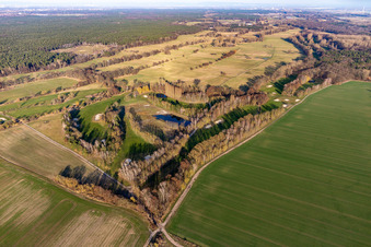 Photographie aérienne de Terrain du parcours de golf du Golf Club Pfalz à le quartier Geinsheim in Neustadt an der Weinstraße dans le département Rhénanie-Palatinat, Allemagne