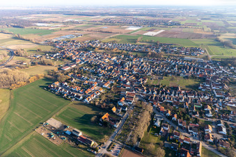 Quartier Geinsheim in Neustadt an der Weinstraße dans le département Rhénanie-Palatinat, Allemagne d'en haut
