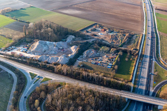 Vue aérienne de Centre de gestion des déchets Rohrbach à Rohrbach dans le département Rhénanie-Palatinat, Allemagne