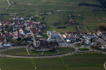 Vue aérienne de Nouveaux bâtiments Sylvanerstr à le quartier Schweigen in Schweigen-Rechtenbach dans le département Rhénanie-Palatinat, Allemagne
