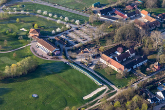 Terrain de golf Landgut Dreihof - GOLF absolu à le quartier Dreihof in Essingen dans le département Rhénanie-Palatinat, Allemagne depuis l'avion