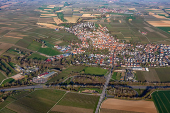 Photographie aérienne de Centrale géothermique à Insheim dans le département Rhénanie-Palatinat, Allemagne