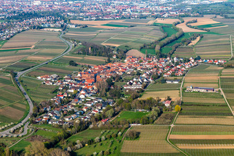 Vue aérienne de Quartier Wollmesheim in Landau in der Pfalz dans le département Rhénanie-Palatinat, Allemagne