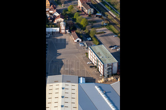 Vue aérienne de Kardex Remstar Allemagne à Bellheim dans le département Rhénanie-Palatinat, Allemagne