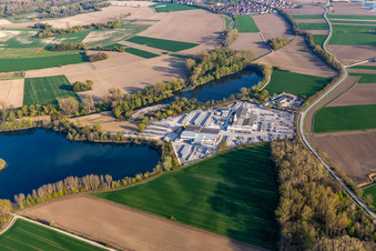 Vue aérienne de Béton à doigts Kuhardt à Kuhardt dans le département Rhénanie-Palatinat, Allemagne