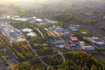 Xella Allemagne à le quartier Freistett in Rheinau dans le département Bade-Wurtemberg, Allemagne d'en haut