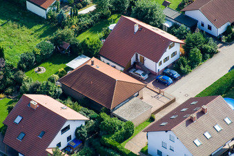 Vue oblique de Rue Fritz-Haber à Haßloch dans le département Rhénanie-Palatinat, Allemagne