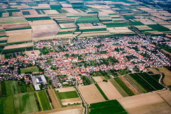 Vue aérienne de Vue de la ville à le quartier Böhl in Böhl-Iggelheim dans le département Rhénanie-Palatinat, Allemagne