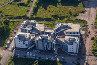 Photographie aérienne de Parc technologique, campus technologique LTC Linder à le quartier Rintheim in Karlsruhe dans le département Bade-Wurtemberg, Allemagne