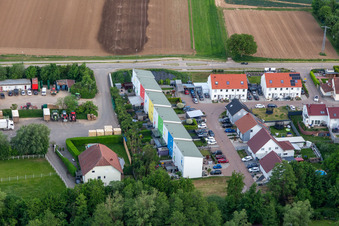 Vue aérienne de À l'étang à Weingarten dans le département Rhénanie-Palatinat, Allemagne