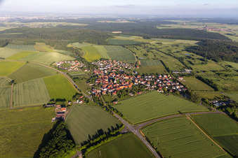 Vue aérienne de Quartier Löffelsterz in Schonungen dans le département Bavière, Allemagne