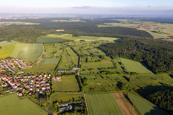 Photographie aérienne de Golf Club Schweinfurt eV à le quartier Löffelsterz in Schonungen dans le département Bavière, Allemagne