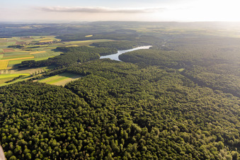 Ellertshäuser See à le quartier Altenmünster in Stadtlauringen dans le département Bavière, Allemagne depuis l'avion