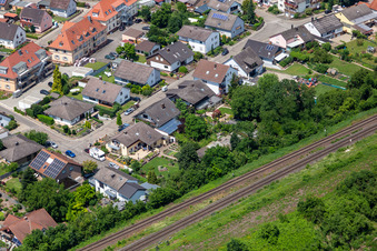 Vue oblique de Dans la roseraie à Winden dans le département Rhénanie-Palatinat, Allemagne