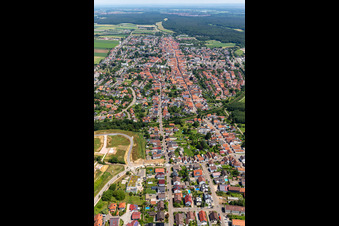 Enregistrement par drone de Kandel dans le département Rhénanie-Palatinat, Allemagne