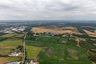 Vue aérienne de Aéroport de Flensburg à le quartier Weiche in Flensburg dans le département Schleswig-Holstein, Allemagne