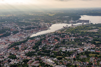Vue aérienne de Quartier Bredeberg in Flensburg dans le département Schleswig-Holstein, Allemagne
