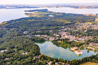 Vue aérienne de Péninsule de Holnis à Glücksburg dans le département Schleswig-Holstein, Allemagne