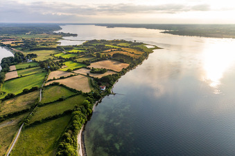 Vue aérienne de Sur la tombe du marin à le quartier Holnis in Glücksburg dans le département Schleswig-Holstein, Allemagne