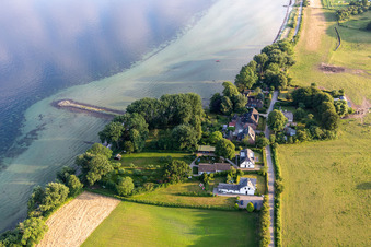 Vue aérienne de Quartier Holnis in Glücksburg dans le département Schleswig-Holstein, Allemagne