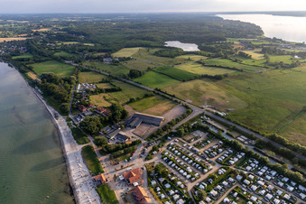 Photographie aérienne de Camping HOLNIS, Ostseecamp Glücksburg - Holnis à le quartier Bockholm in Glücksburg dans le département Schleswig-Holstein, Allemagne