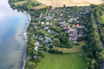 Vue aérienne de Quartier Bockholm in Glücksburg dans le département Schleswig-Holstein, Allemagne