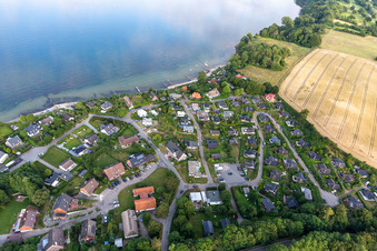 Vue aérienne de Quartier Bockholm in Glücksburg dans le département Schleswig-Holstein, Allemagne