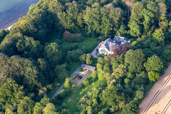 Vue aérienne de Westerholz dans le département Schleswig-Holstein, Allemagne