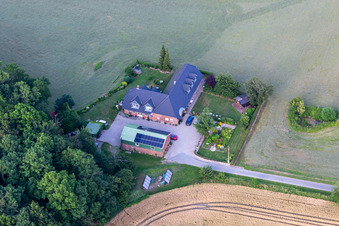 Vue aérienne de Appartement de vacances familial Worm à le quartier Dollerupholz in Westerholz dans le département Schleswig-Holstein, Allemagne