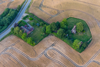 Vue aérienne de Quartier Dollerupholz in Westerholz dans le département Schleswig-Holstein, Allemagne