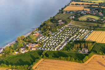 Vue aérienne de Camping-platz-nordstern : Stefan Brieskorn au Seebadeanstalt Norgaardholz à le quartier Norgaardholz in Steinberg dans le département Schleswig-Holstein, Allemagne