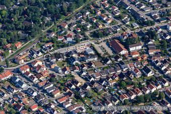 Vue aérienne de Penny, Buchstraße à Jockgrim dans le département Rhénanie-Palatinat, Allemagne