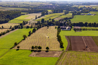 Ranch Palatino à Steinweiler dans le département Rhénanie-Palatinat, Allemagne hors des airs