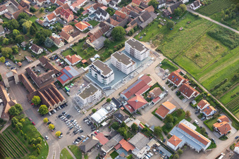 Photographie aérienne de Nouveaux bâtiments sur Silvanerstr à le quartier Schweigen in Schweigen-Rechtenbach dans le département Rhénanie-Palatinat, Allemagne