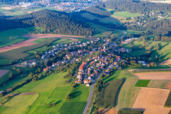Vue aérienne de Quartier Lombach in Loßburg dans le département Bade-Wurtemberg, Allemagne