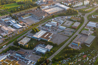 Vue aérienne de Zone industrielle Robert-Bürkle-Straße à Freudenstadt dans le département Bade-Wurtemberg, Allemagne