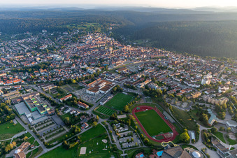 Vue aérienne de Freudenstadt dans le département Bade-Wurtemberg, Allemagne
