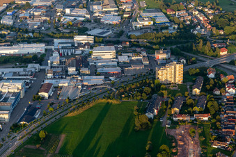 Vue oblique de Freudenstadt dans le département Bade-Wurtemberg, Allemagne