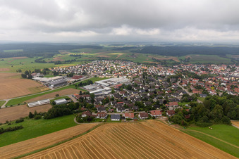 Vue oblique de Dunningen dans le département Bade-Wurtemberg, Allemagne