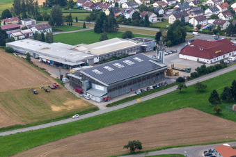 Vue aérienne de Élevage d'animaux de Keller GmbH & Co. KG à Dunningen dans le département Bade-Wurtemberg, Allemagne