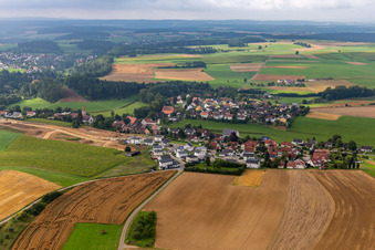 Vue aérienne de Quartier Lackendorf in Dunningen dans le département Bade-Wurtemberg, Allemagne