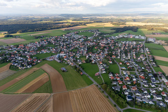 Vue aérienne de Bösingen dans le département Bade-Wurtemberg, Allemagne
