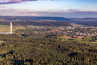 Vue aérienne de Rottweil dans le département Bade-Wurtemberg, Allemagne