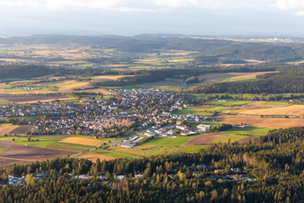 Vue aérienne de Dietingen dans le département Bade-Wurtemberg, Allemagne