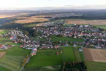 Vue oblique de Quartier Herrenzimmern in Bösingen dans le département Bade-Wurtemberg, Allemagne